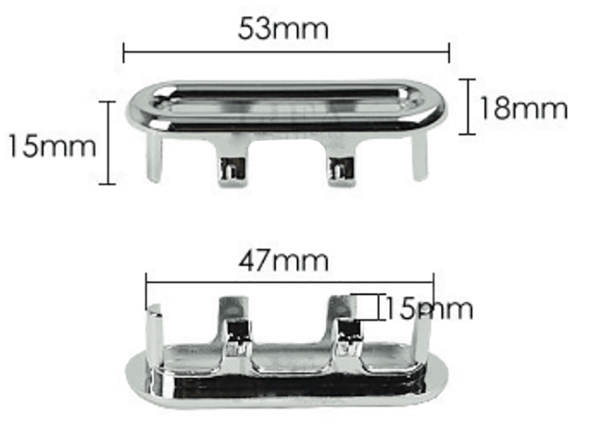 حوض تجاوز مطلي بالكروم إدراج 9