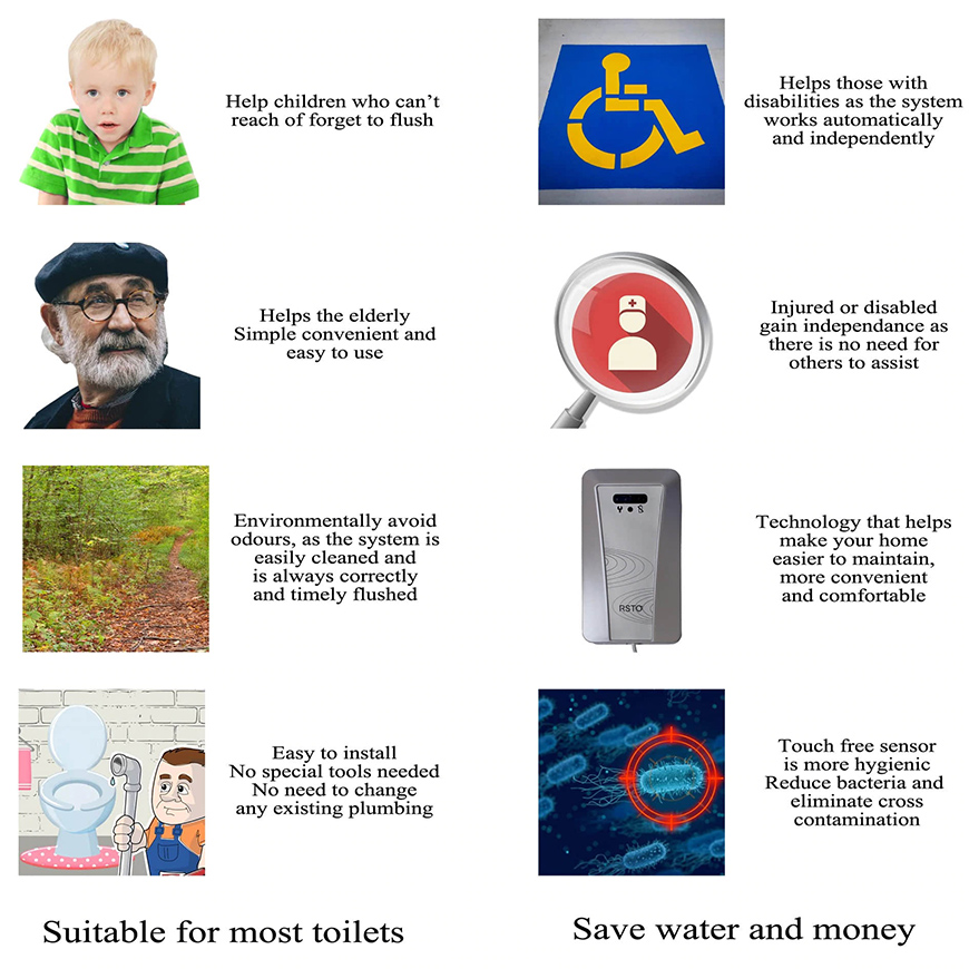 حساس تدفق المرحاض 22