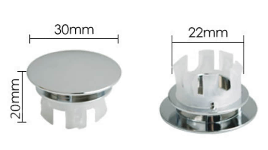 إدراج تجاوز الحوض مطلي بالكروم 8