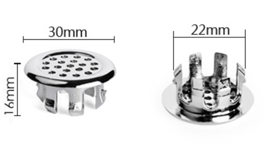 إدراج تجاوز الحوض مطلي بالكروم 3