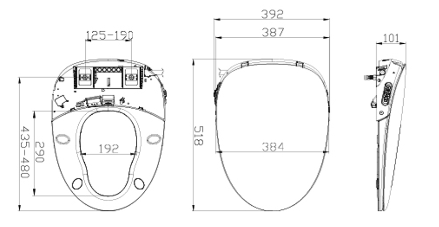 مراحيض كهربائية ساخنة