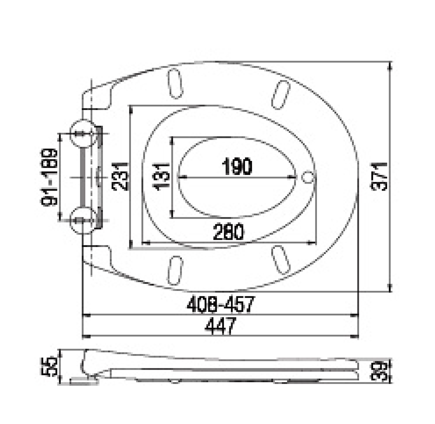 مقعد مرحاض لجميع أفراد الأسرة 1