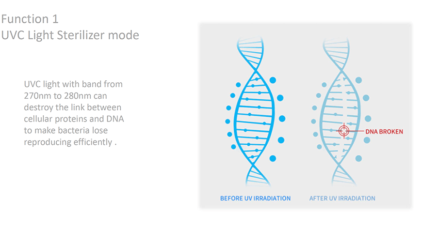 معقم ضوء المرحاض UVC 2