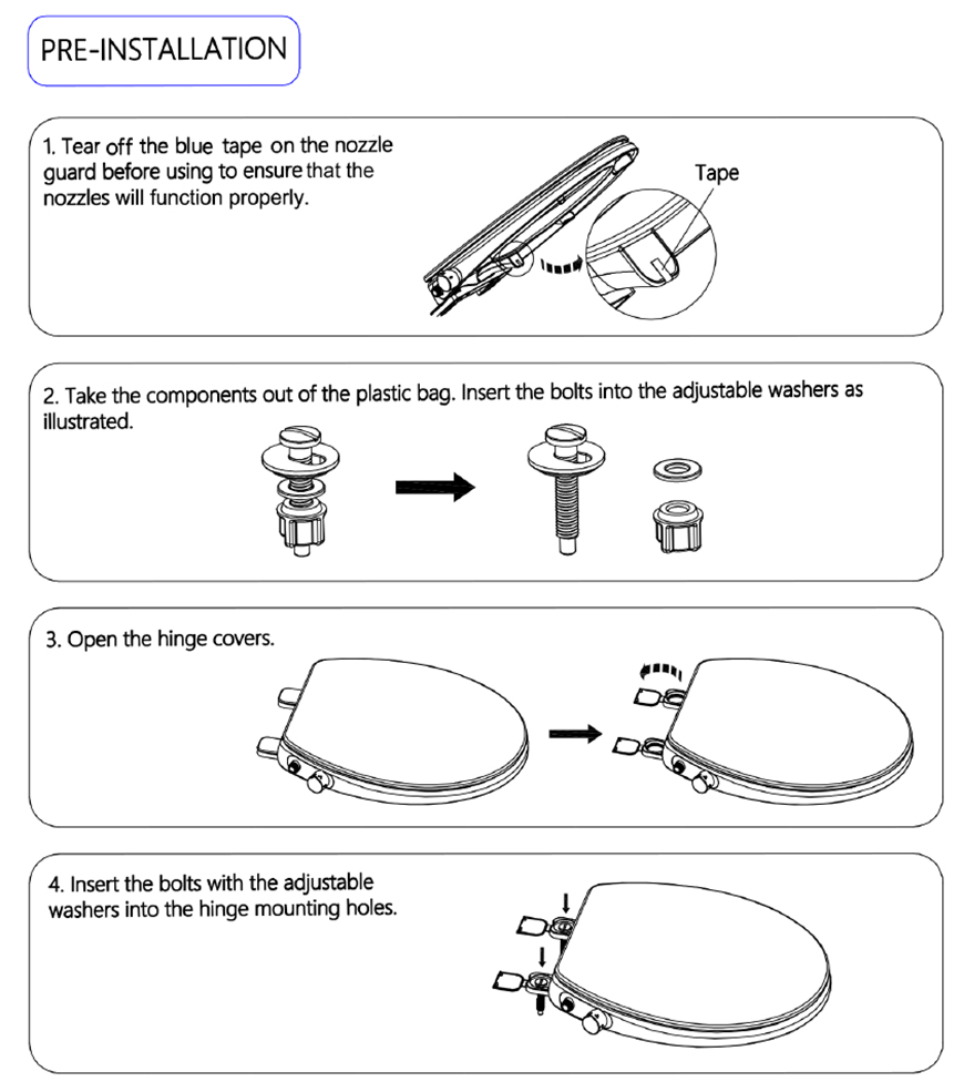 X004 دليل مقعد بيديت مستدير 1