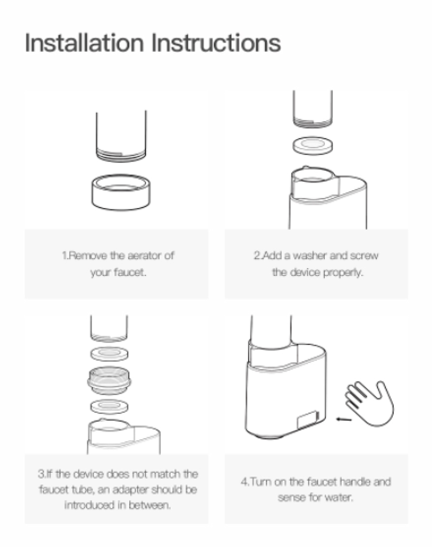 محول صنبور مستشعر الحركة بالأشعة تحت الحمراء 8
