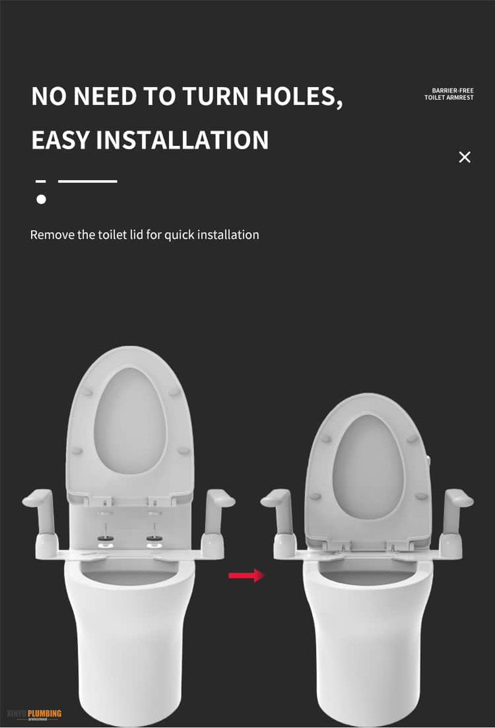 قضبان للإمساك بالمرحاض 6