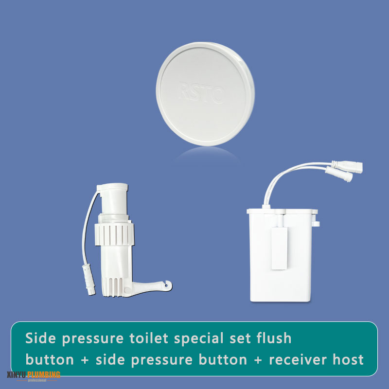 تدفق المرحاض بدون لمس مع زر الضغط QBA-W 