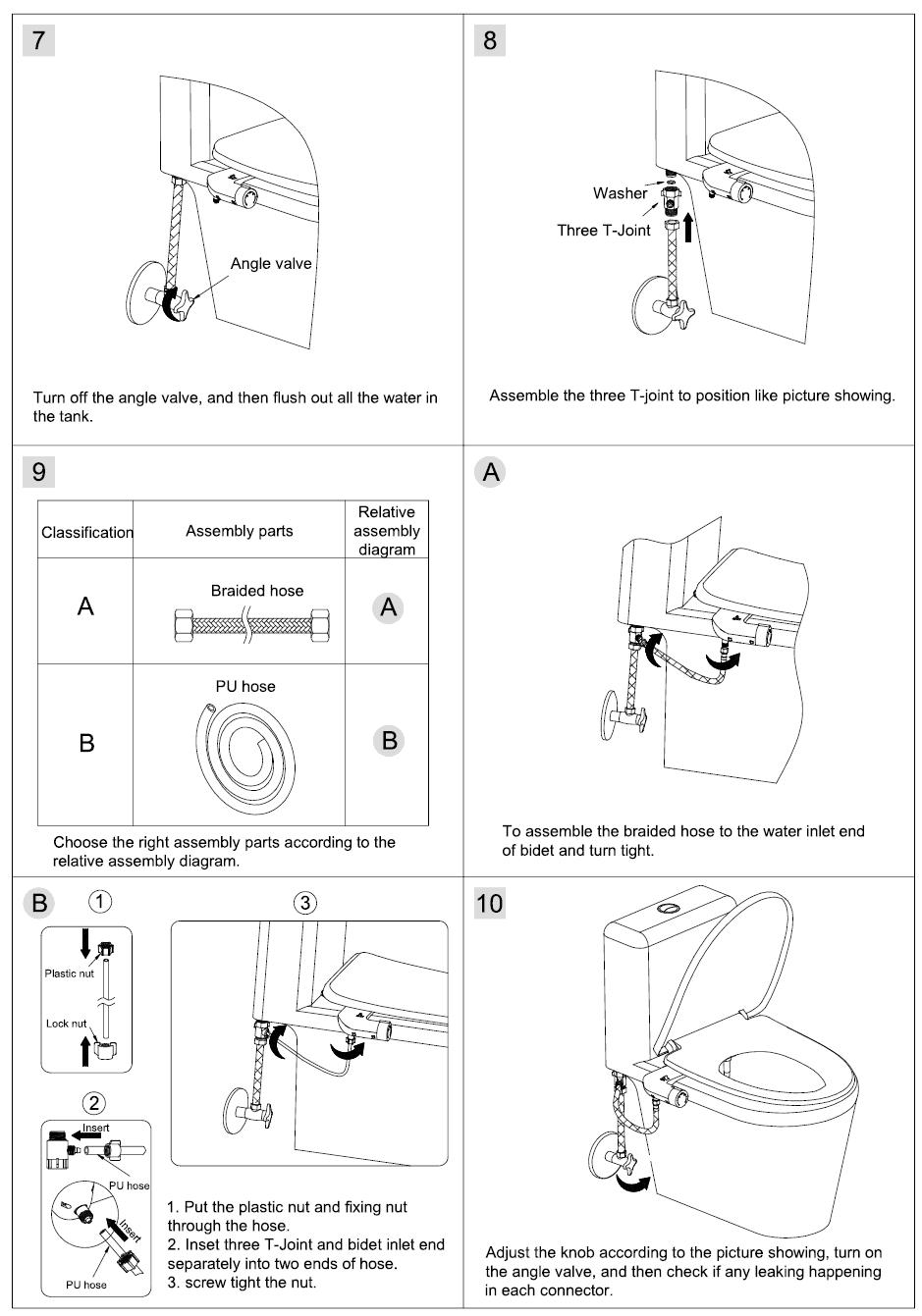 مرفق بيديت الماء البارد البلاستيكي 3
