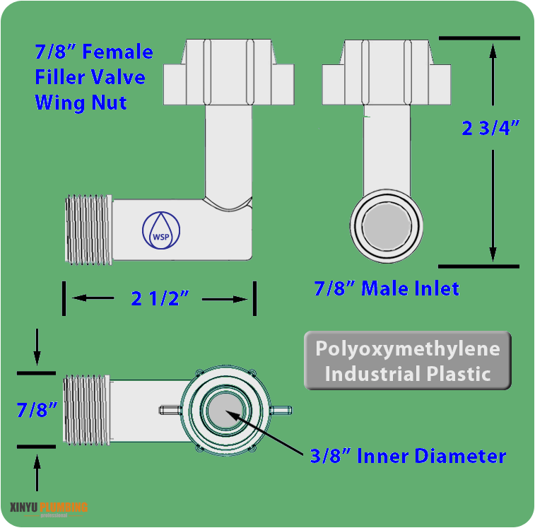 محول صمام ملء المرحاض