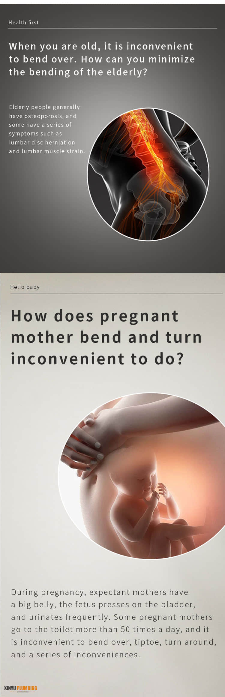 تدفق المرحاض اللاسلكي مع زر الضغط QBO-W 4