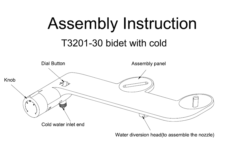 مرفق بيديت الماء البارد البلاستيكي 1
