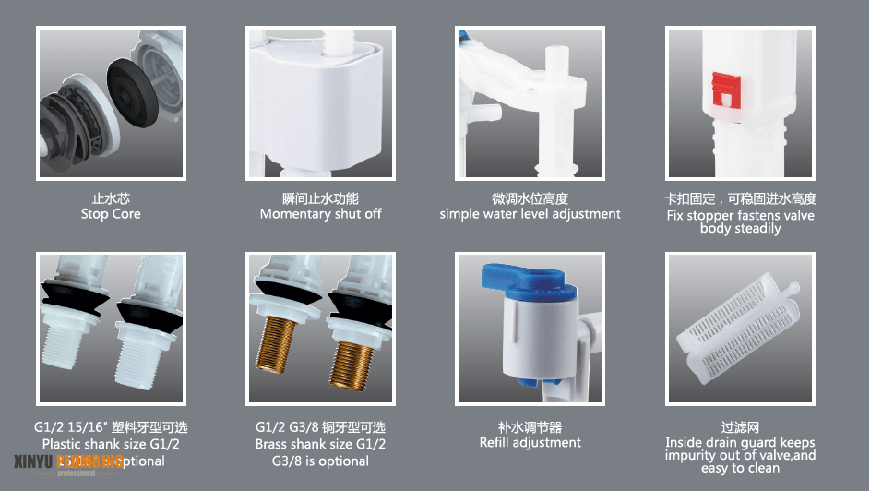 J13011ATK0 صمام تعبئة سنستر بخيط نحاسي 2