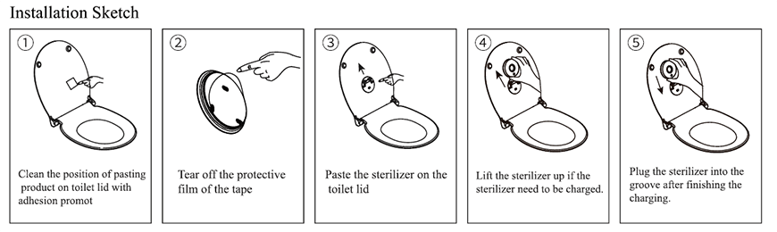معقم ضوء المرحاض 3