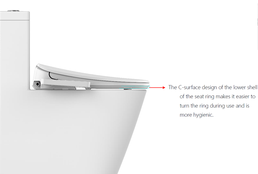 غطاء المرحاض الذكي الرفيع للغاية 2