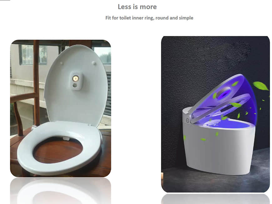 معقم ضوء المرحاض UVC 2