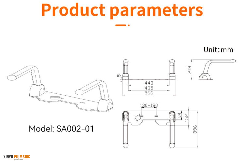 قضبان الإمساك للمرحاض 9