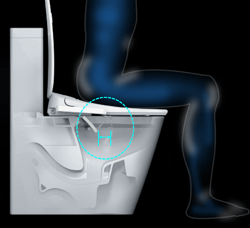 غطاء المرحاض الذكي الرفيع للغاية 5